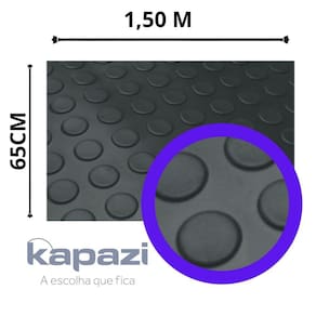 Piso Laminado Emborrachado Moeda 65cmx150cm KAPAZI