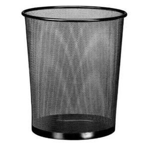 Lixeira Com Tela Sem Tampa Black 9 L - Mimo Style - Alx04