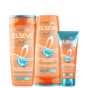 Kit Elseve L`Oréal Paris Cachos dos Sonhos Trio Home Care (3 Produtos)