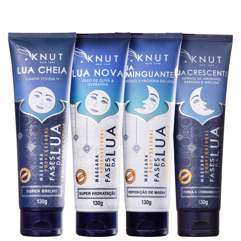 Kit Knut Cronograma Capilar Fases da Lua (4 produtos)