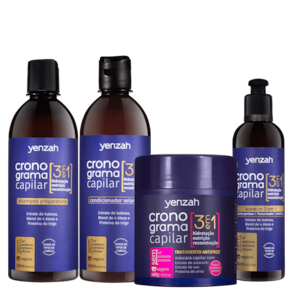 Kit Yenzah Cronograma Capilar Antifrizz (4 Produtos)