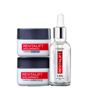 Kit L`Oréal Paris Revitalift Hialurônico Smooth Trio (3 Produtos)