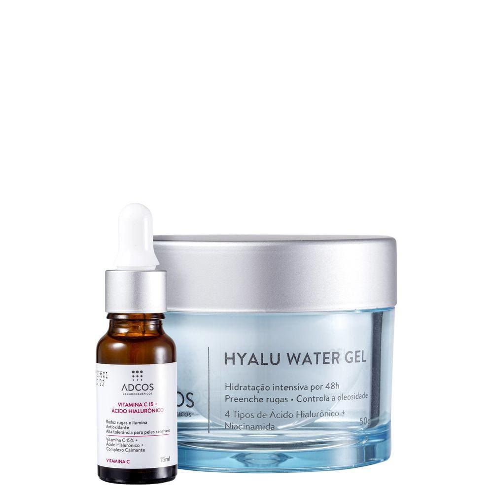 Kit Adcos Hyalu Water Vitamina C 15 (2 Produtos)