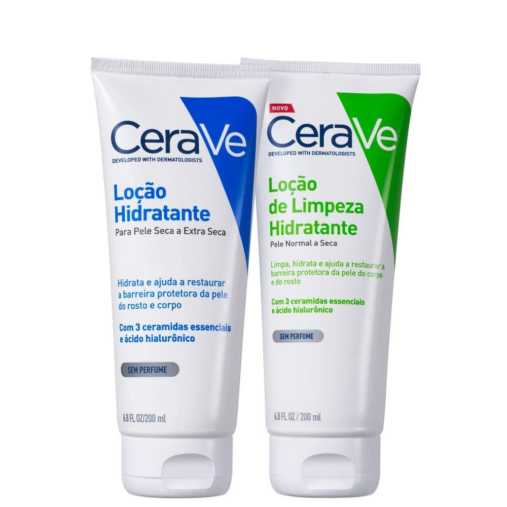 Kit CeraVe Limpa & Hidrata (2 Produtos)