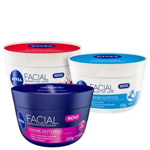 Kit NIVEA Facial Trio (3 Produtos)