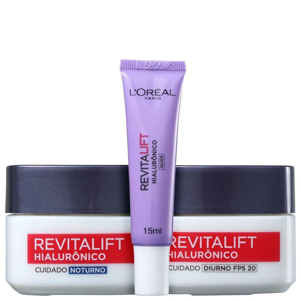 Kit L’Oréal Paris Revitalift Hialurônico (3 Produtos)
