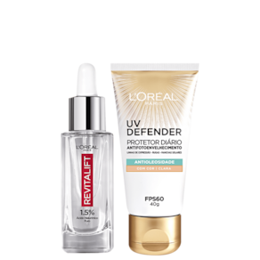 Kit L`Oréal Paris Hialurônico & UV Defender (2 produtos)