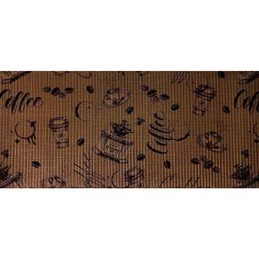 Tapete Antiderrapante Trop Café Expresso 43cm x 130cm KAPAZI