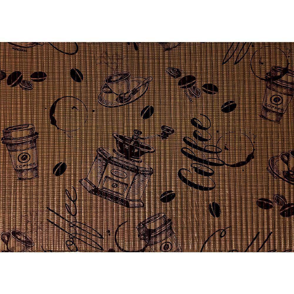 Tapete Antiderrapante Trop Café Expresso 43cm x 65cm KAPAZI