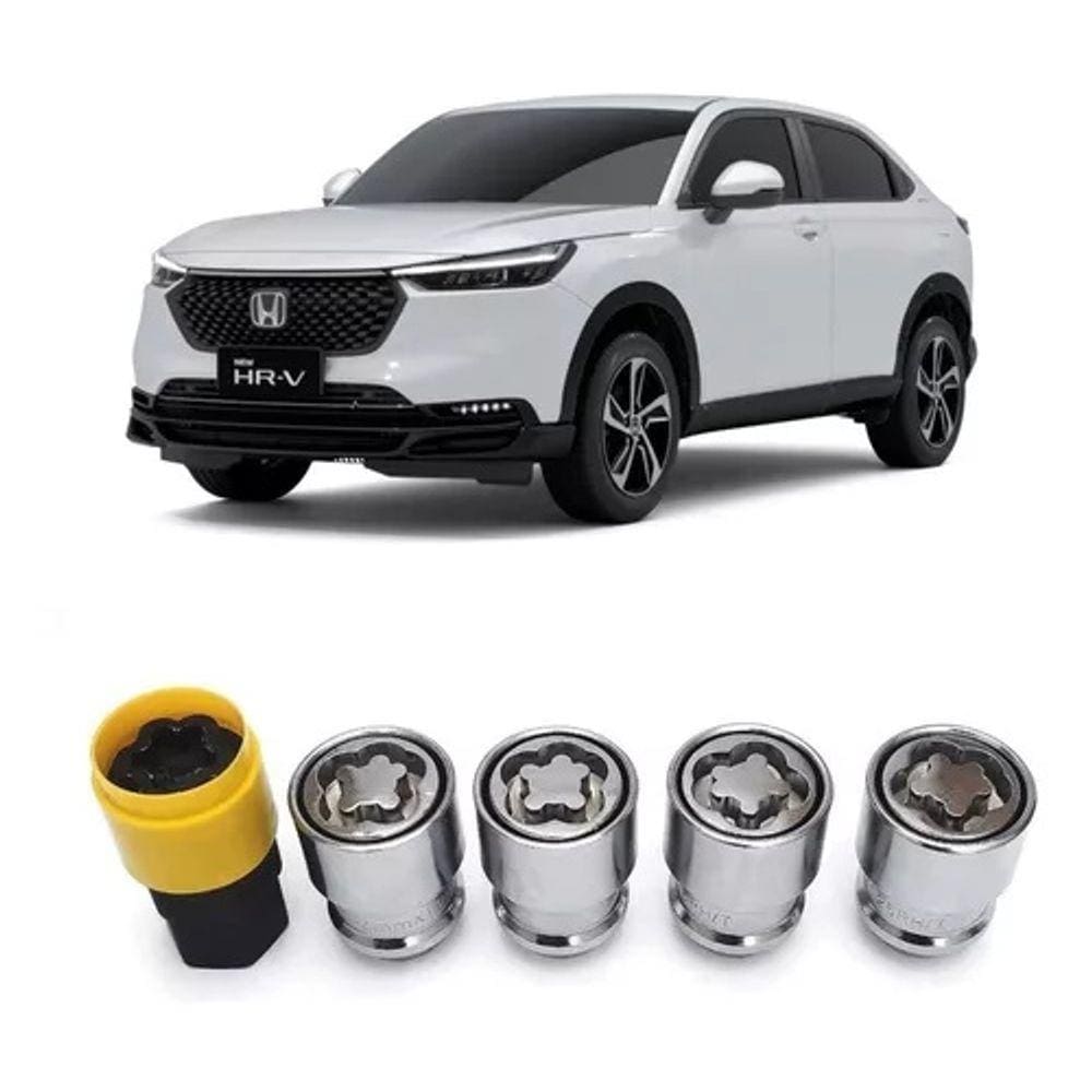 Trava Parafuso Porca Antifurto De Rodas Honda Civic City Fit CR-V Crv HR-V Hrv