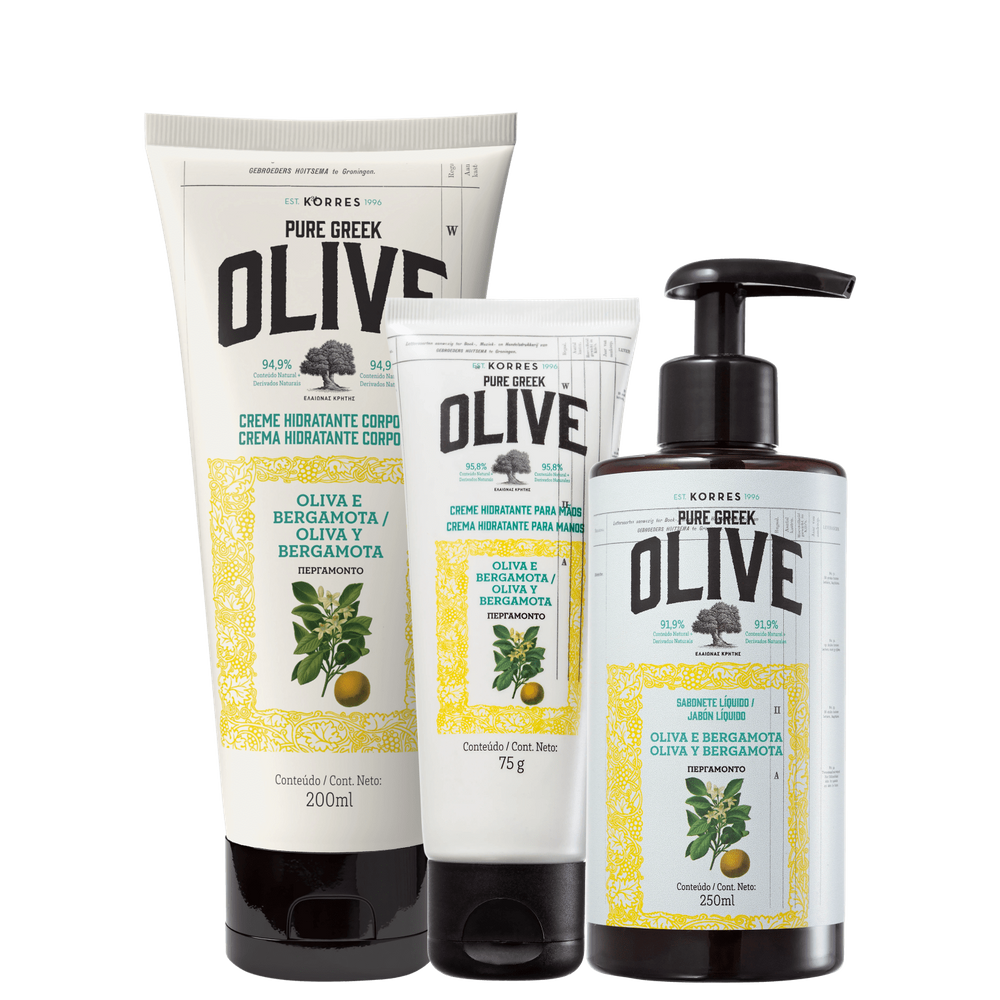 Kit Korres Cuidados Corporais (3 produtos)