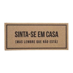 Capacho Vinil Long 2.0 Sinta-se Em Casa 30cmx70cm Kapazi
