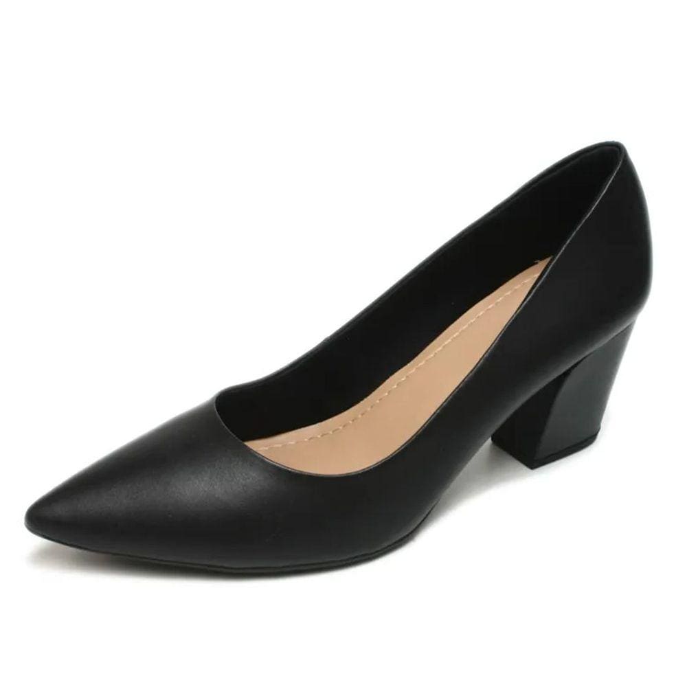 Scarpin Usaflex Salto Bloco Z7614