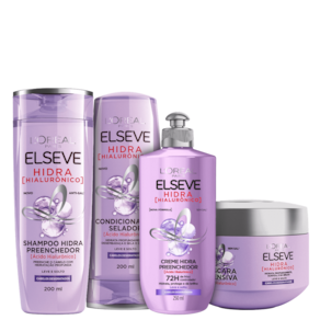 Kit Elseve L`Oréal Paris Hidra Hialurônico Completo 4 Prods