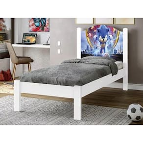 Cama Solteiro Adesivada Sonic 100% Mdf - Extrado Madeira - P/Colchão 188 x 88