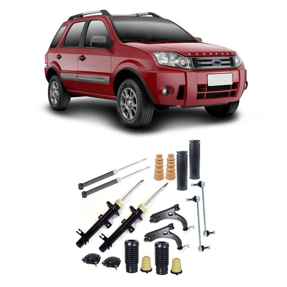 Jogo Completo de Suspensão Ford Ecosport 16 2003 Até 2012 Dianteiro e Traseiro
