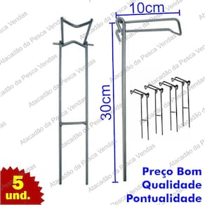 Suporte para pesca 3 posição  5 unidades vara de mão, molinete e carretilha M.