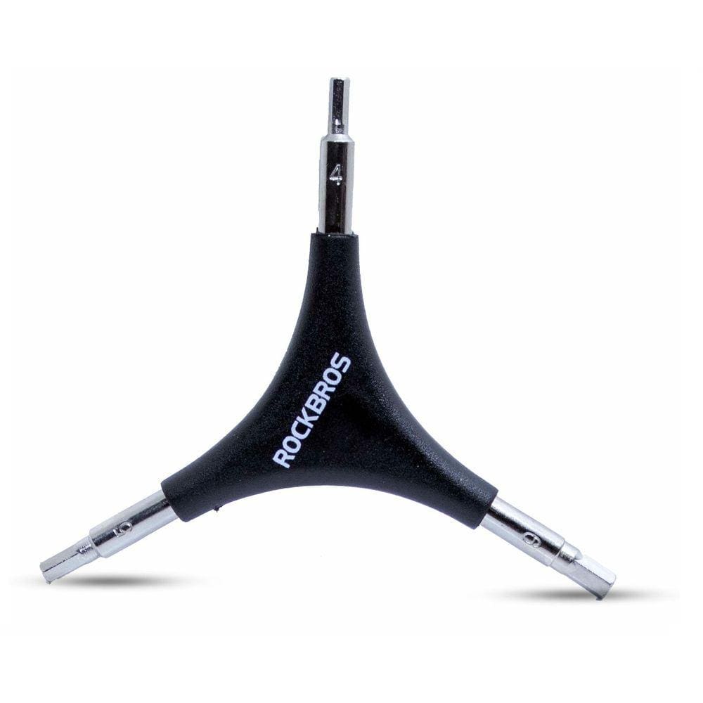 Chave Allen Triangular 3 em1 4mm/5mm/6mm Bicicleta MTB Rockbros