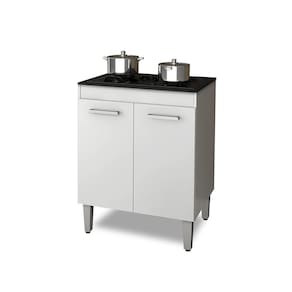 Balcão Para Cooktop 5 Bocas 2 Portas Branco
