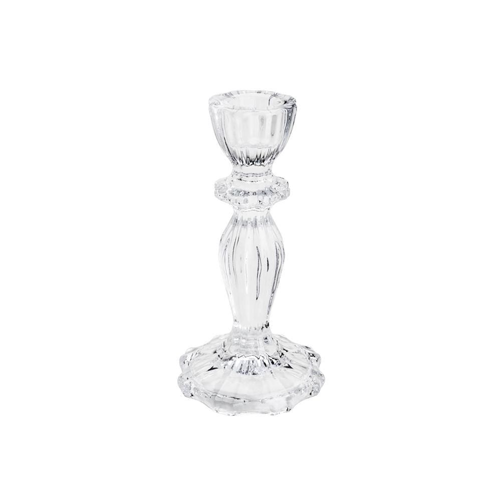 Castiçal Wolff Argos de Vidro 8cm x 16cm