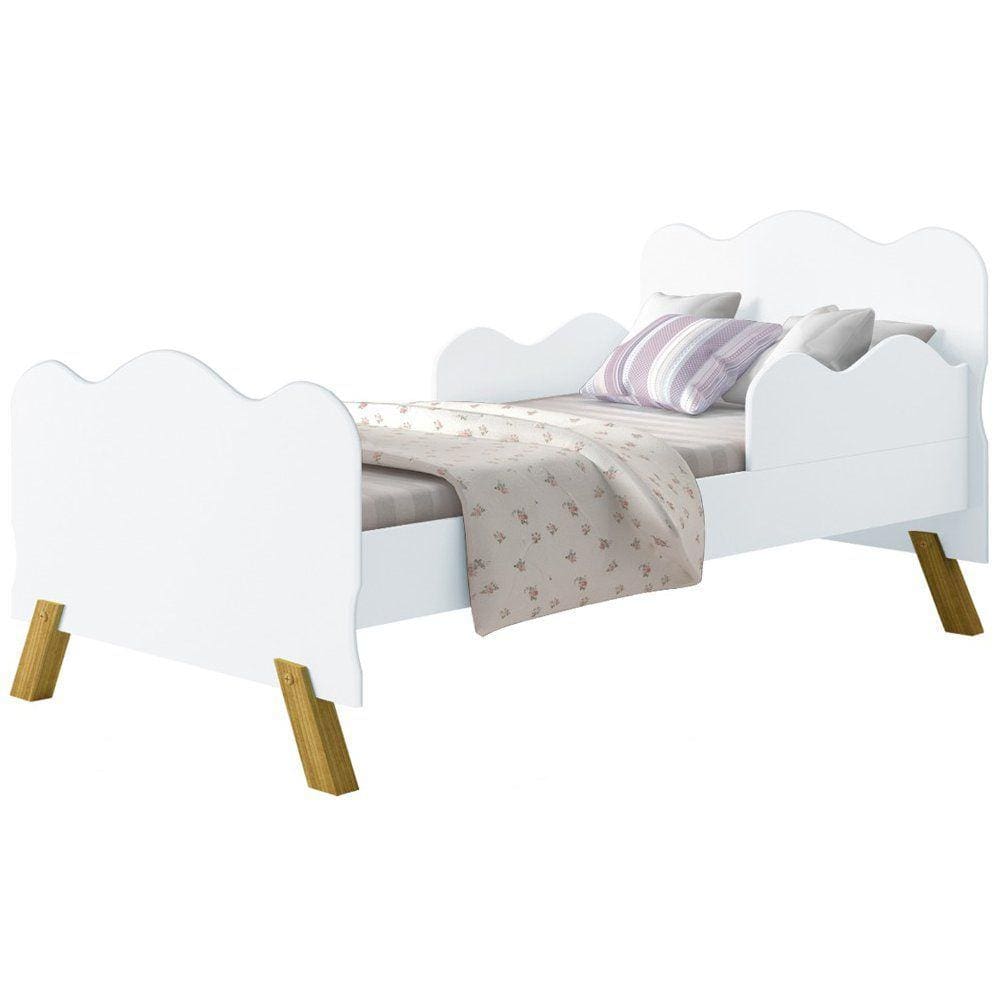 Cama Solteiro Infantil Cambel Angel Branca