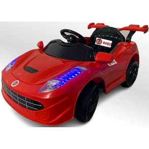 Carro Elétrico Infantil BZ Car Vermelho com Luzes, Sons e Volume Ajustável BARZI MOTORS