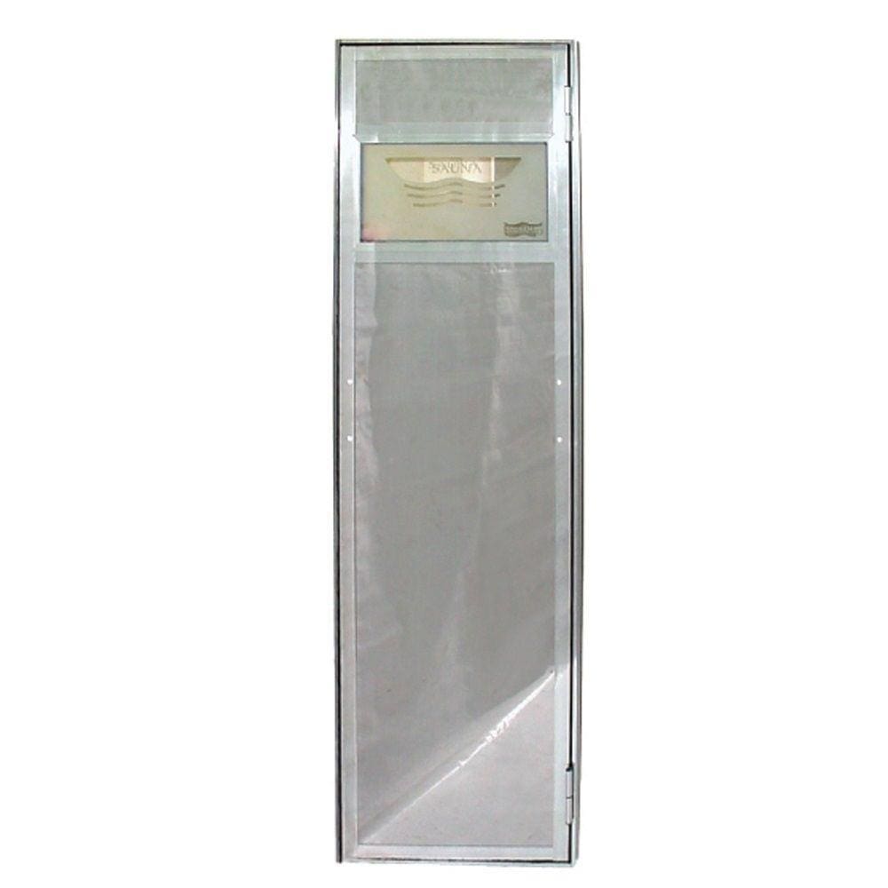 Porta de Aço Inox com Batente 0,57x1,90 m para Sauna a Vapor - Sodramar