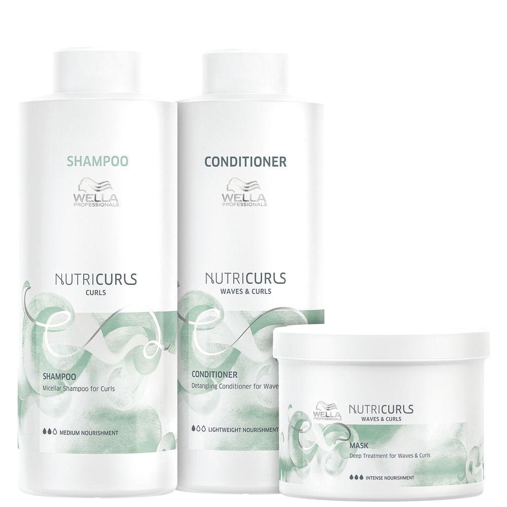 Kit Wella Professionals Nutricurls Salon Trio (3 Produtos)
