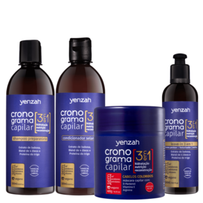 Kit Yenzah Cronograma Cabelos Coloridos (4 Produtos)