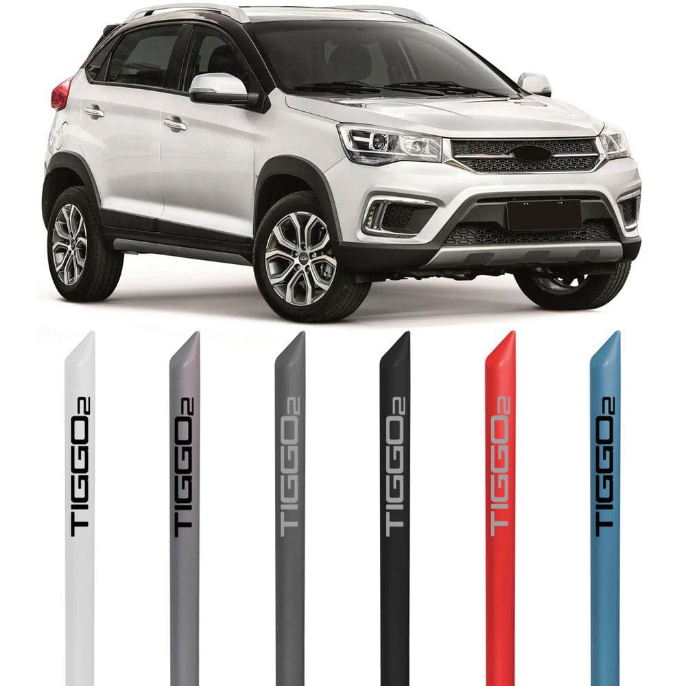Jogo Friso Lateral Pintado Cherry Tiggo 2 2017 2018 2019 2020