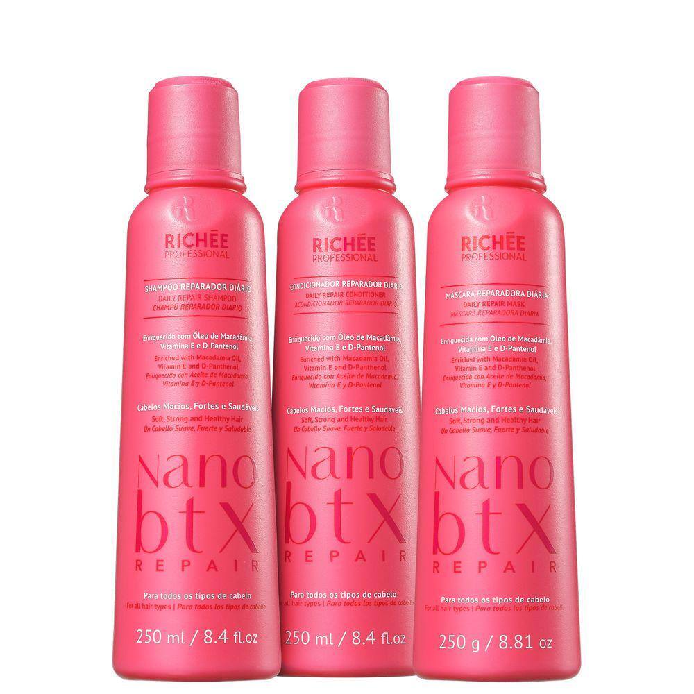 Kit Richée Professional Nano Botox Repair Tratamento 3 Prod.