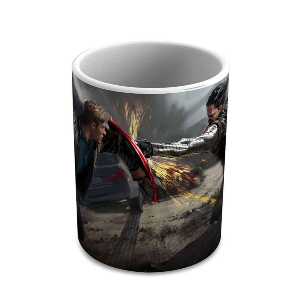Caneca Personalizada Porcelana Capitão América 325 Ml 1