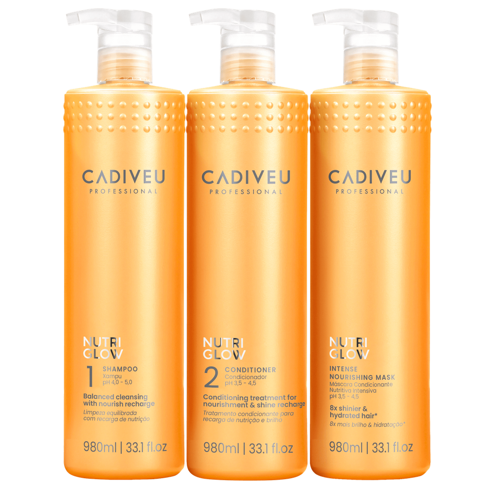 Kit Cadiveu Professional Nutri Glow Salon (3 Produtos)