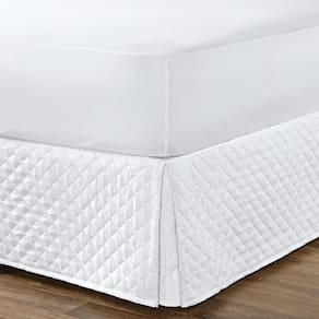 Saia Box Para Cama King Branca Matelada - Branco