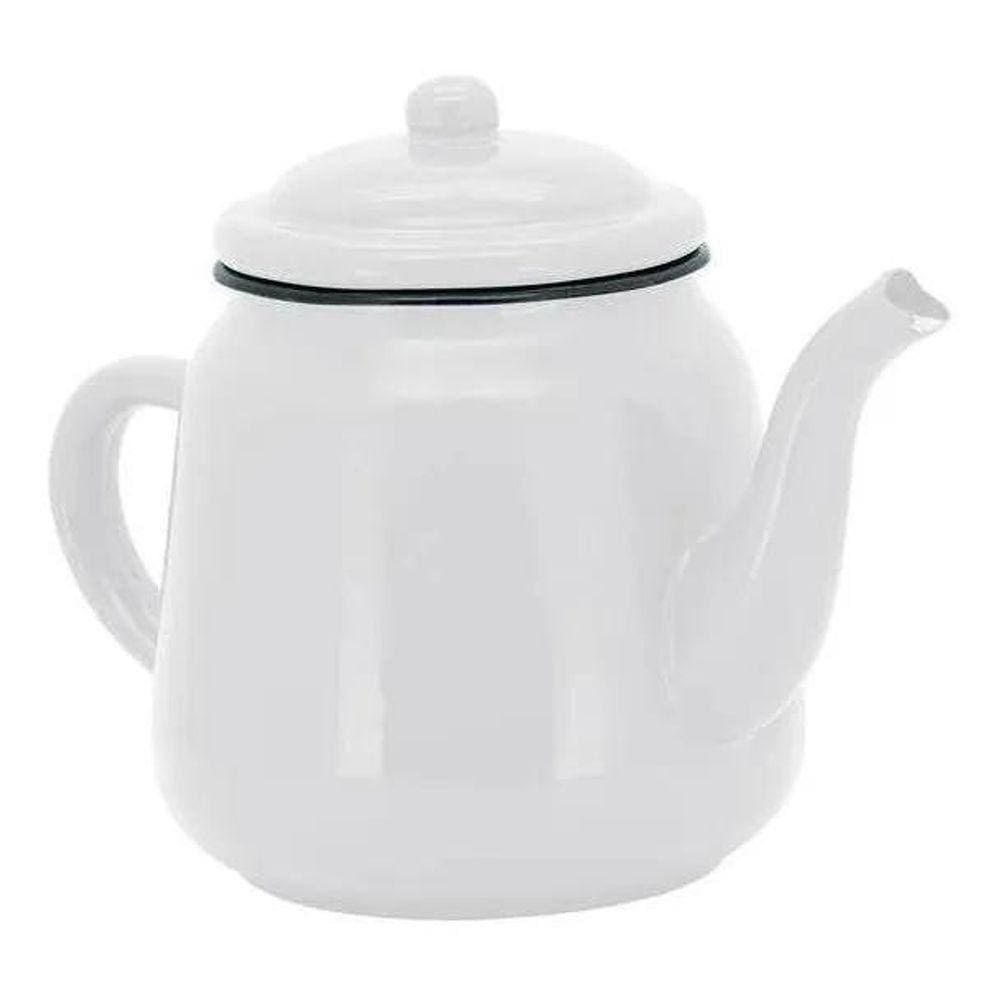 Bule Esmaltado Branco 1700Ml Mimo Style