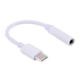 Adaptador De Fone De Ouvido Tipo C 3.5mm P2 Branco Cabo Type C