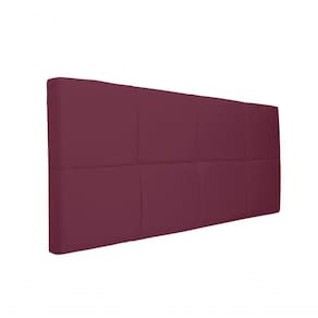 Painel Cabeceira Estofado Decorativo Para Cama Casal 1,40Cm Bordô/Vinho Smf Decor