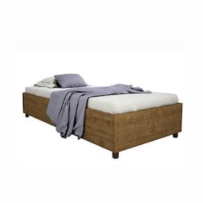 Cama Box Mônaco Solteiro Tcil Imbuia Rustic