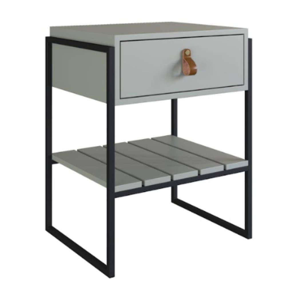 Mesa De Cabeceira James Com Gaveta - Verde