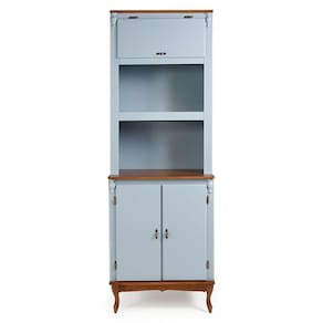Armário Para Forno E Microondas Com 3 Portas Copenhagen - 2060 Cor Laca - Azul Bebê