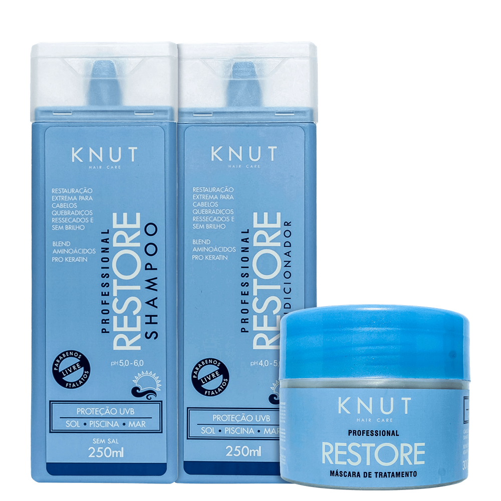 Kit Knut Restore Tratamento (3 Produtos)