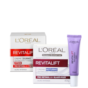 Kit L`Oréal Paris Revitalift Pele Rejuvenescida (3 Produtos)