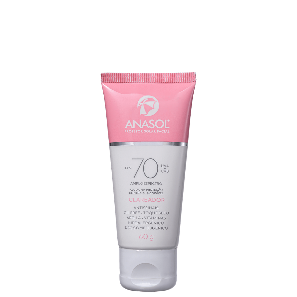 Anasol Clareador FPS 70 - Protetor Solar Facial 60g