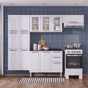 Cozinha Completa 4 Peças 13 Portas 2 Gavetas Luce Itatiaia Branco