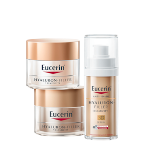 Kit Eucerin Hyaluron-Filler + Elasticity Trio (3 Produtos)