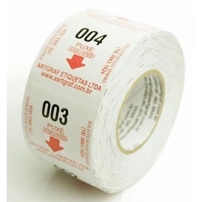 Rolo C/2000 Senhas Numeradas 000-999 Dispenser Senha