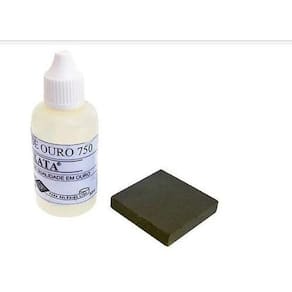 Kit Teste Ouro Prata 950 Pedra Toque + Ácido 18K 30 Ml Testa
