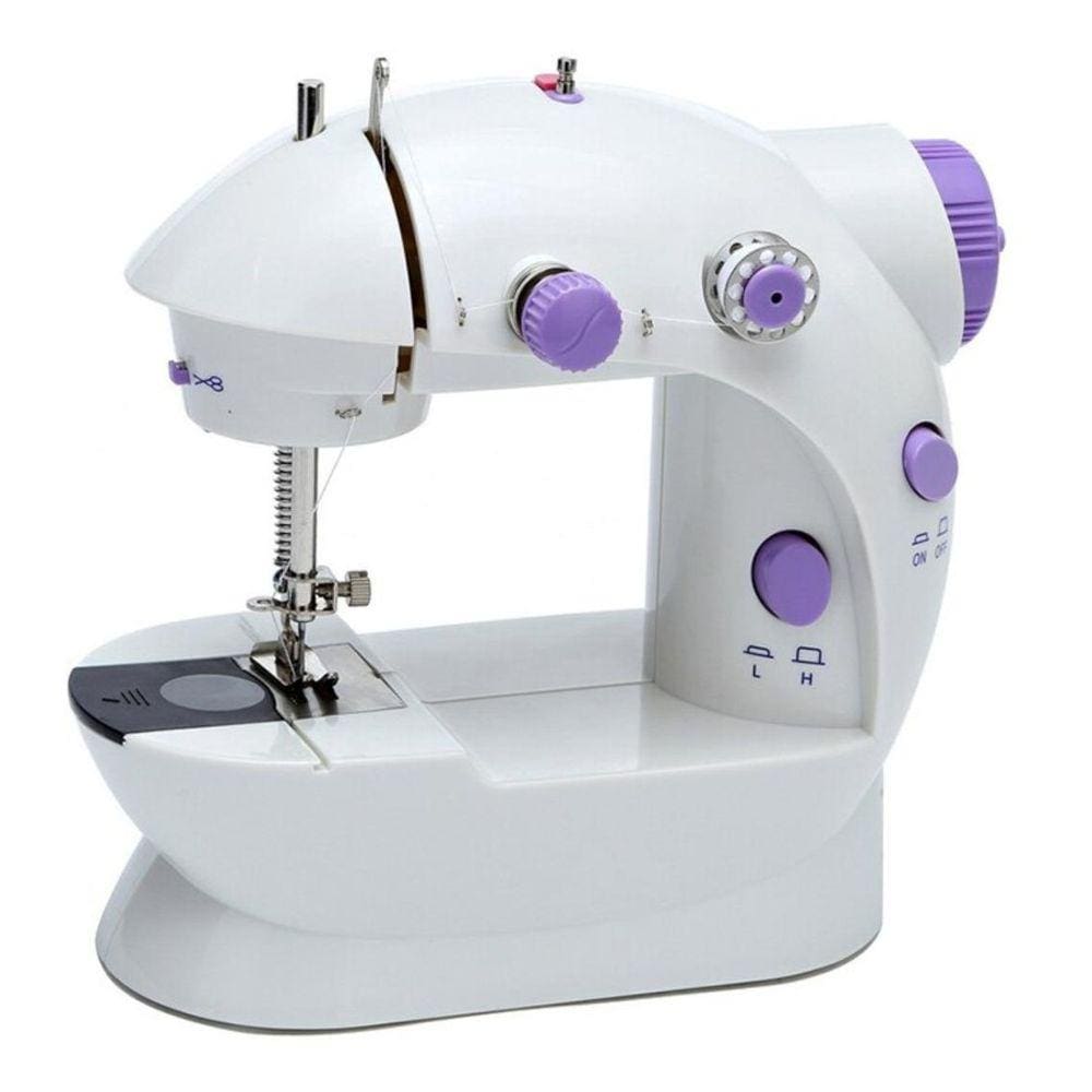 Mini Maquina De Costura Portátil C Pedal De Controle Manual