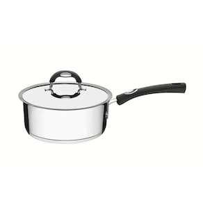 Panela Duo Silicone 20 Cm 2,8 L Em Aço Inox Fundo Triplo Com Tampa E Cabo De Silicone 62481/200