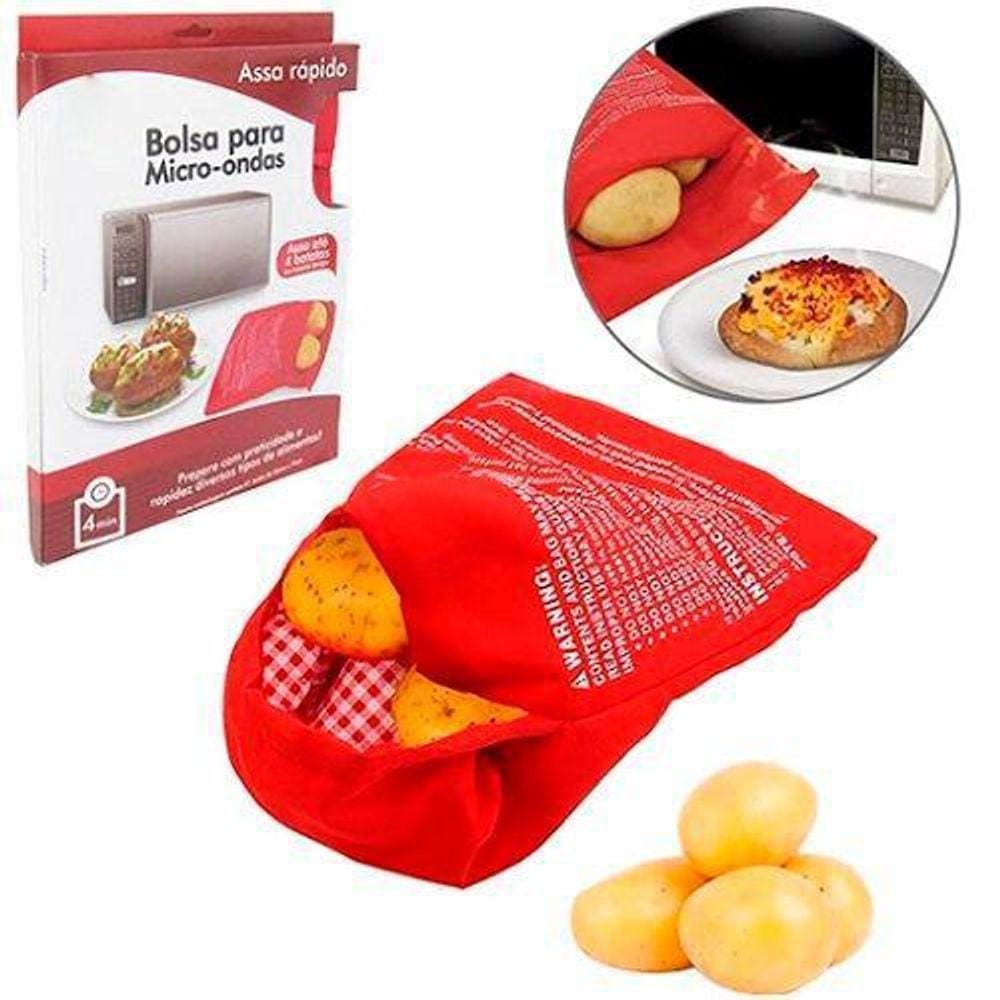 Saco Bolsa Para Cozinhar Assar Batatas Legumes Micro Ondas